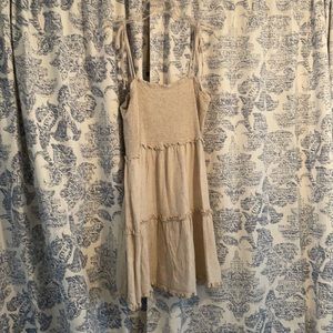Smocked Tie Strap Dress